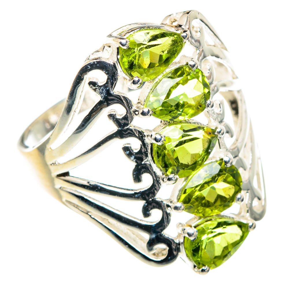 Peridot Rings handcrafted by Anasilvercos - RING90079