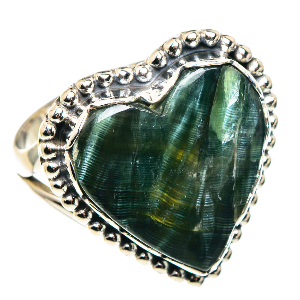 Seraphinite Rings handcrafted by Anasilvercos - RING90080