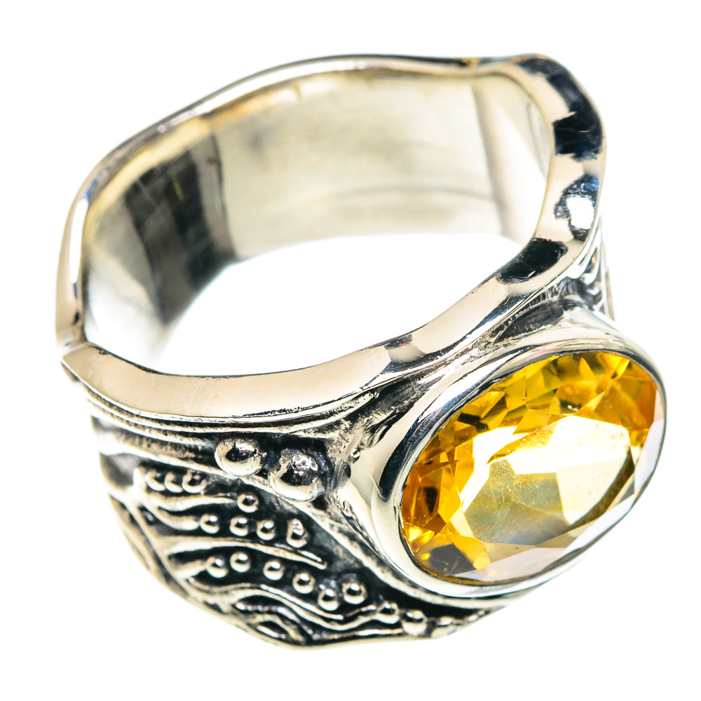 Citrine Rings handcrafted by Anasilvercos - RING90082