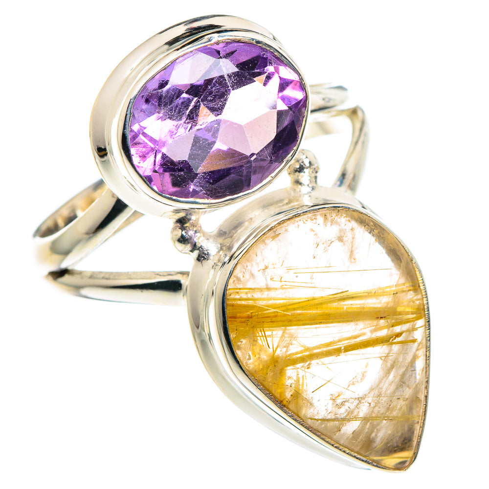 Rutilated Quartz Rings handcrafted by Anasilvercos - RING90096
