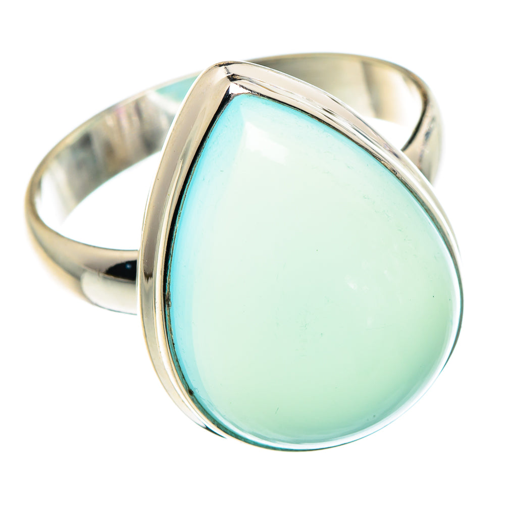 Aqua Chalcedony Rings handcrafted by Anasilvercos - RING90101 - Photo 2