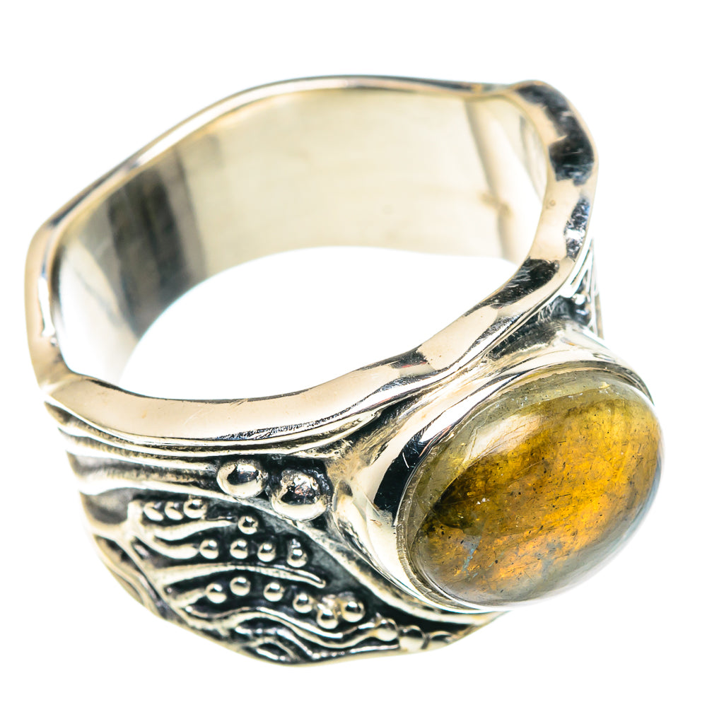 Labradorite Rings handcrafted by Anasilvercos - RING90102