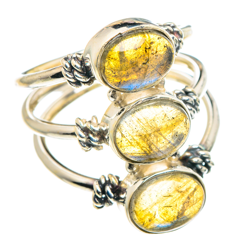 Labradorite Rings handcrafted by Anasilvercos - RING90110