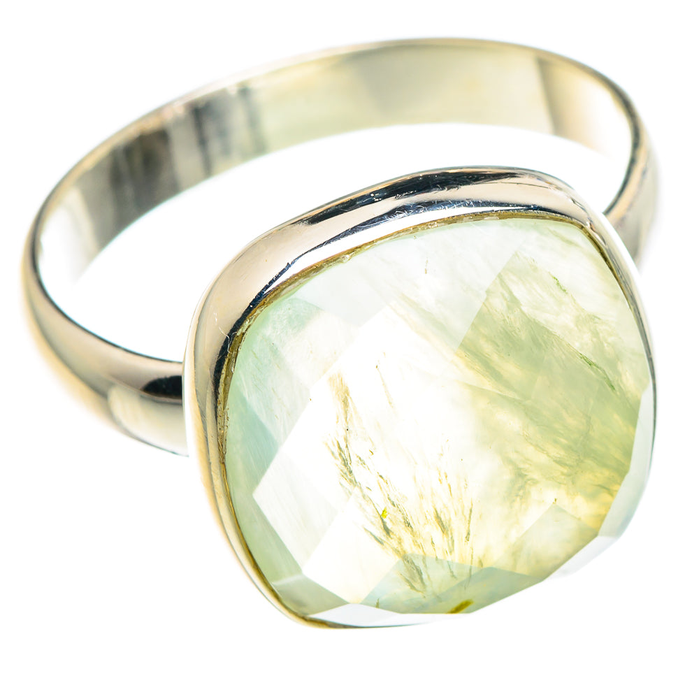 Prehnite Rings handcrafted by Anasilvercos - RING90113