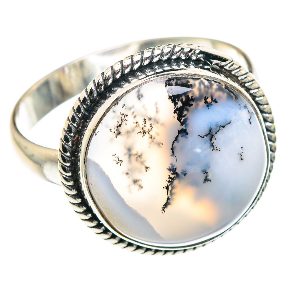 Dendritic Opal Rings handcrafted by Anasilvercos - RING90128