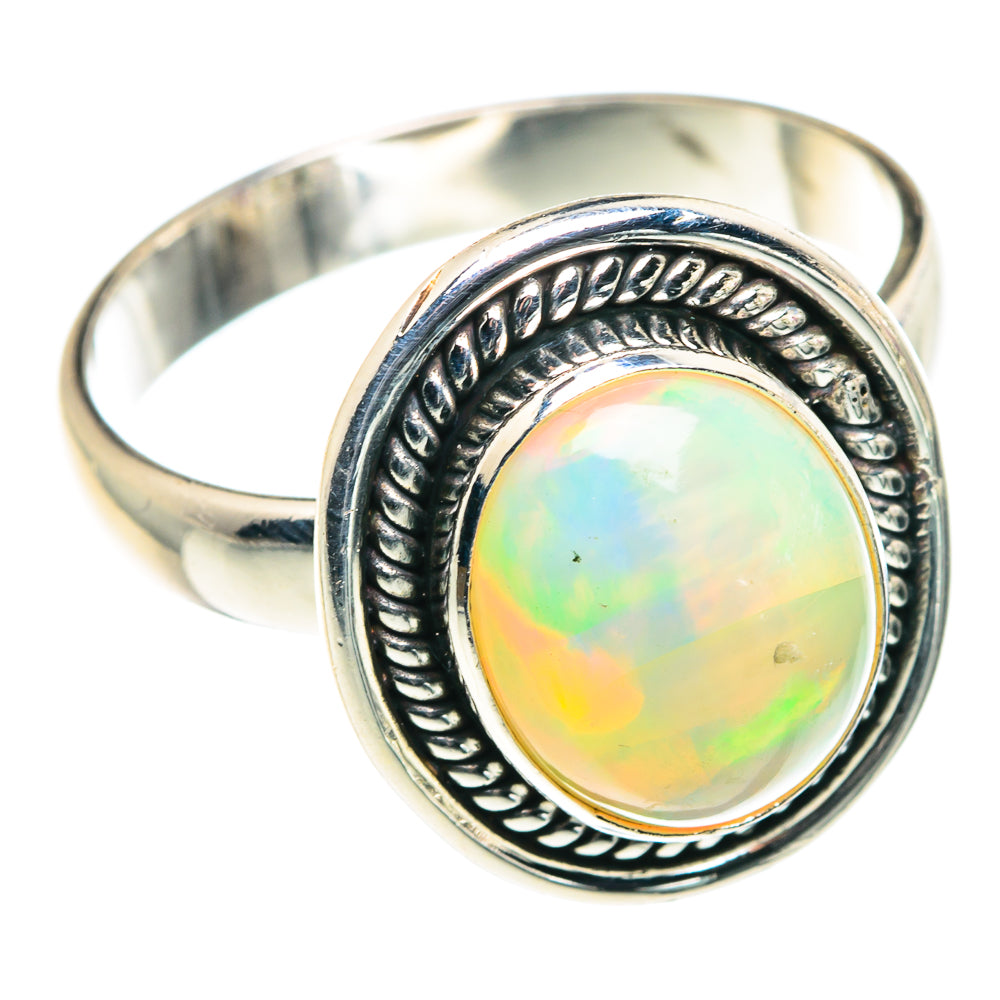 Ethiopian Opal Rings handcrafted by Anasilvercos - RING90131
