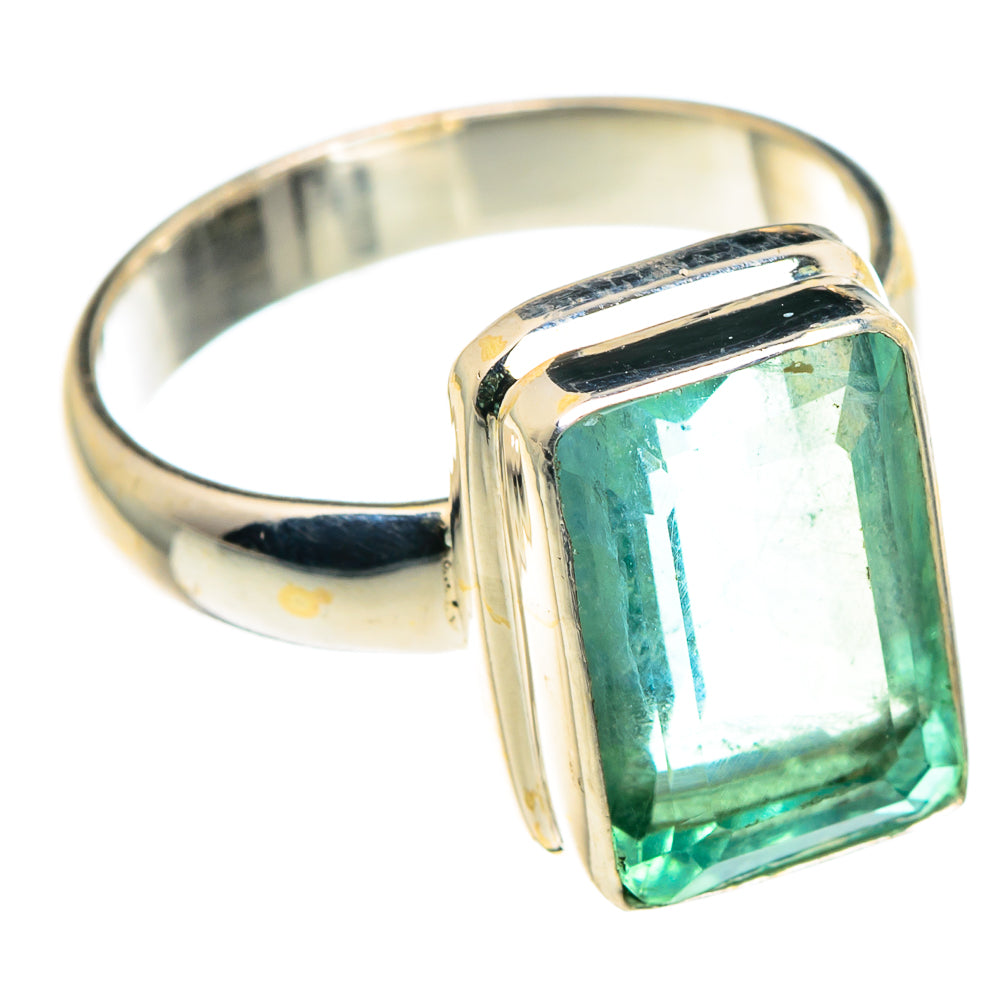 Blue Fluorite Rings handcrafted by Anasilvercos - RING90145