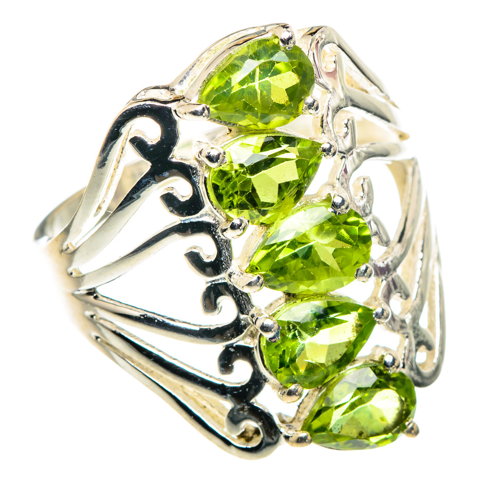 Peridot Rings handcrafted by Anasilvercos - RING90146