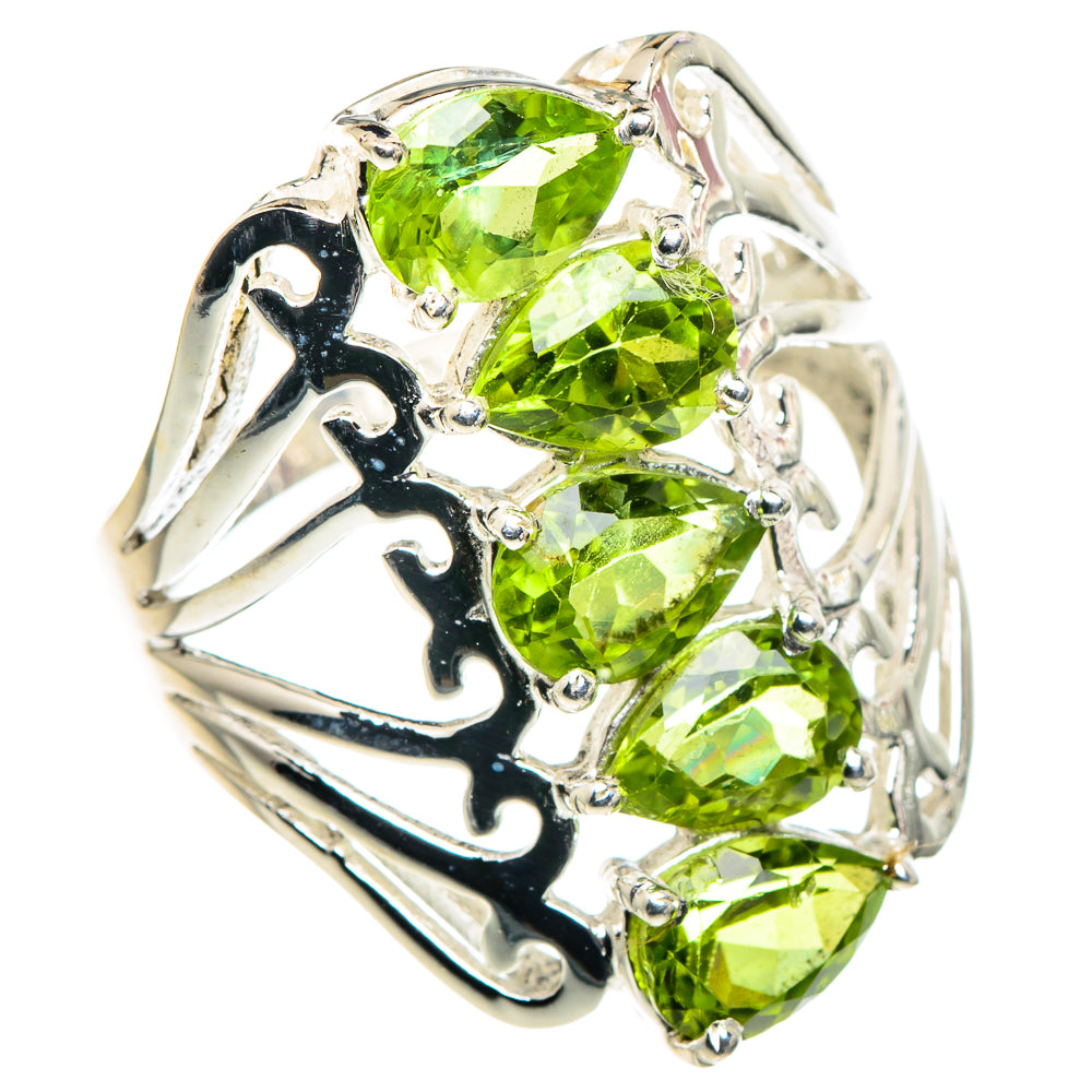 Peridot Rings handcrafted by Anasilvercos - RING90175