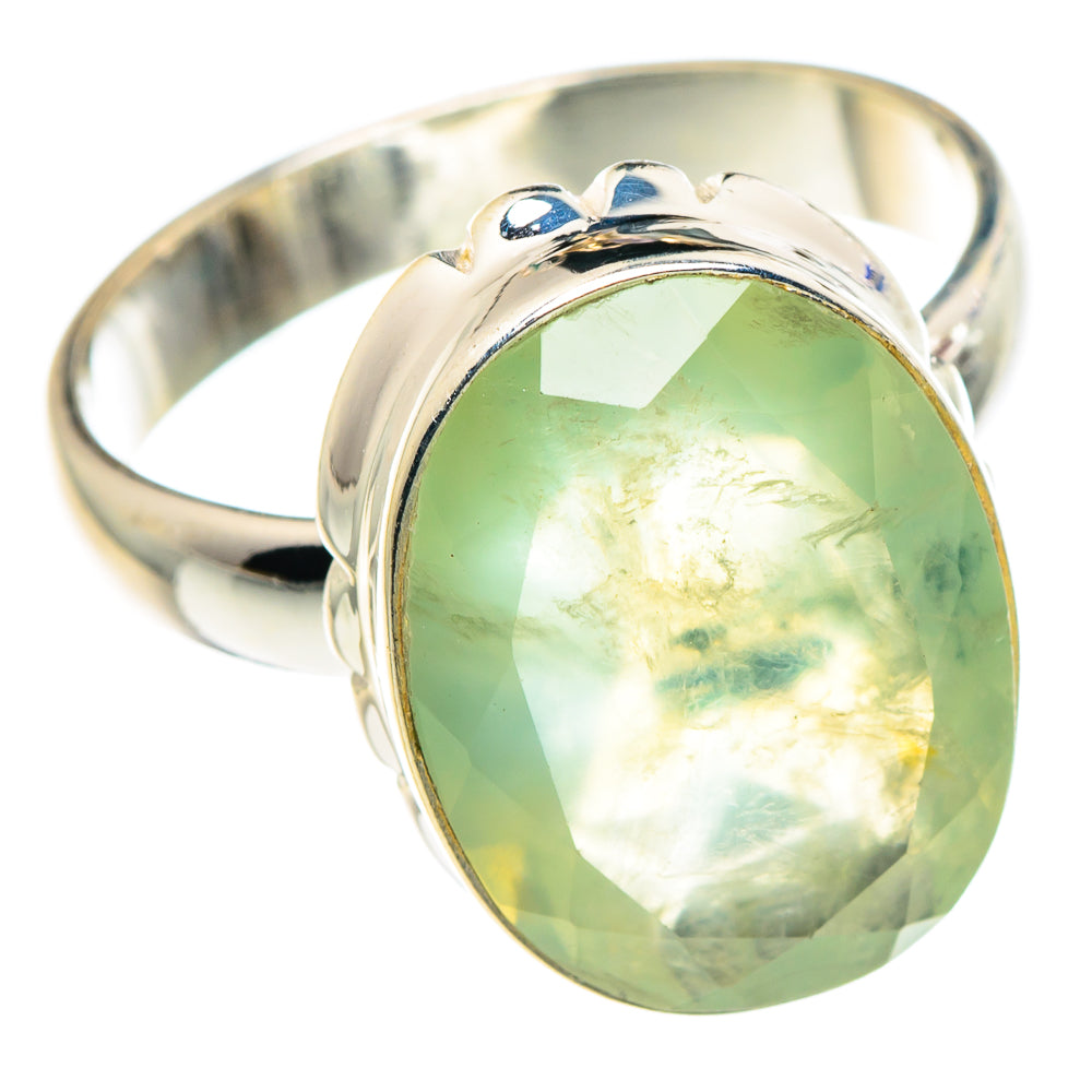 Prehnite Rings handcrafted by Anasilvercos - RING90176