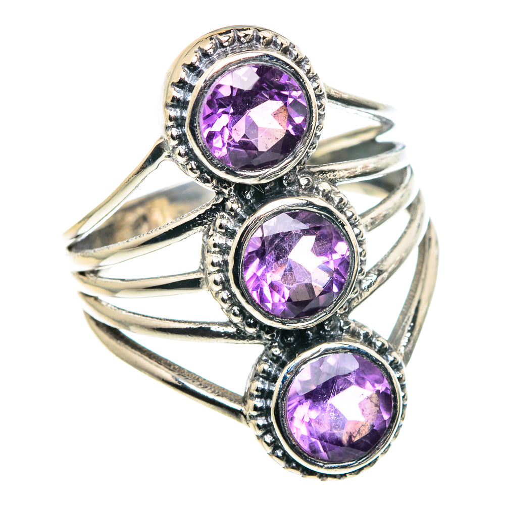 Amethyst Rings handcrafted by Anasilvercos - RING90187