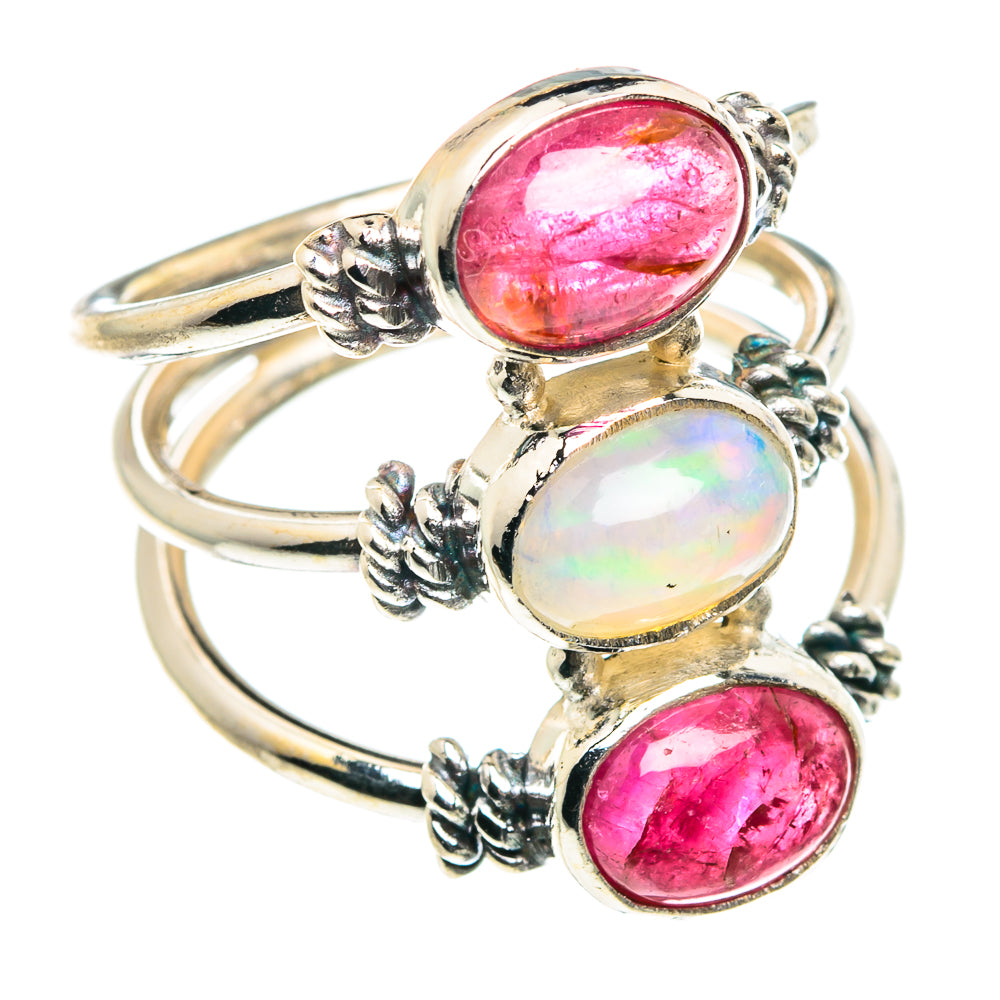 Ethiopian Opal Rings handcrafted by Anasilvercos - RING90192