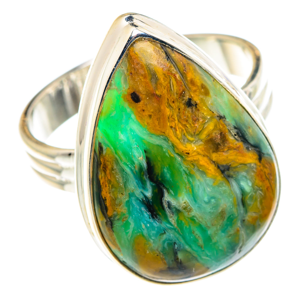 Peruvian Opal Rings handcrafted by Anasilvercos - RING90200