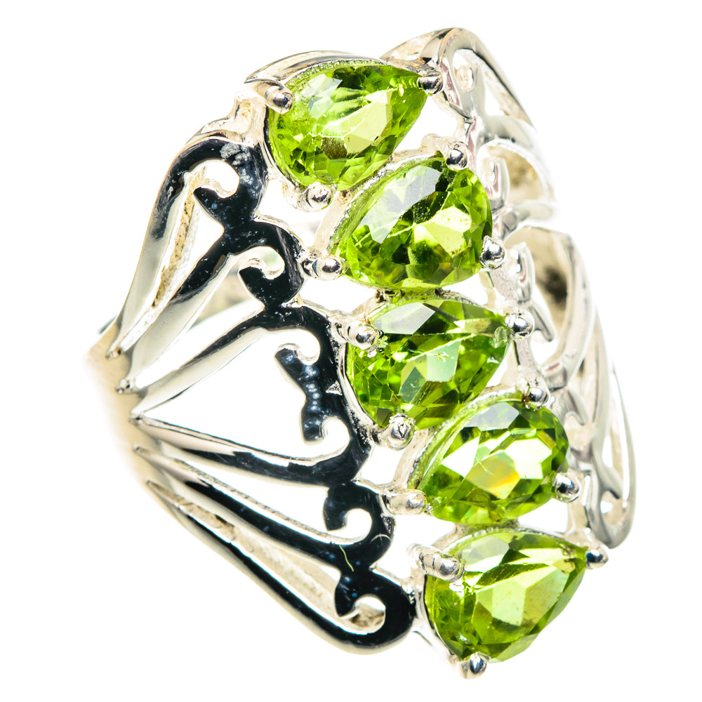 Peridot Rings handcrafted by Anasilvercos - RING90209