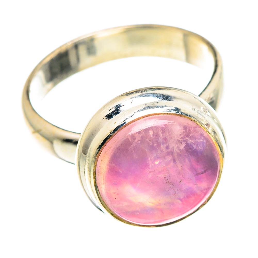 Pink Moonstone Rings handcrafted by Anasilvercos - RING90214
