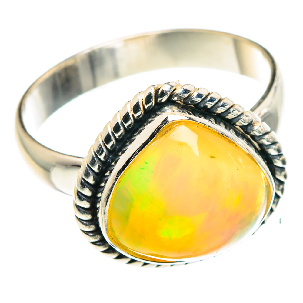 Ethiopian Opal Rings handcrafted by Anasilvercos - RING90227