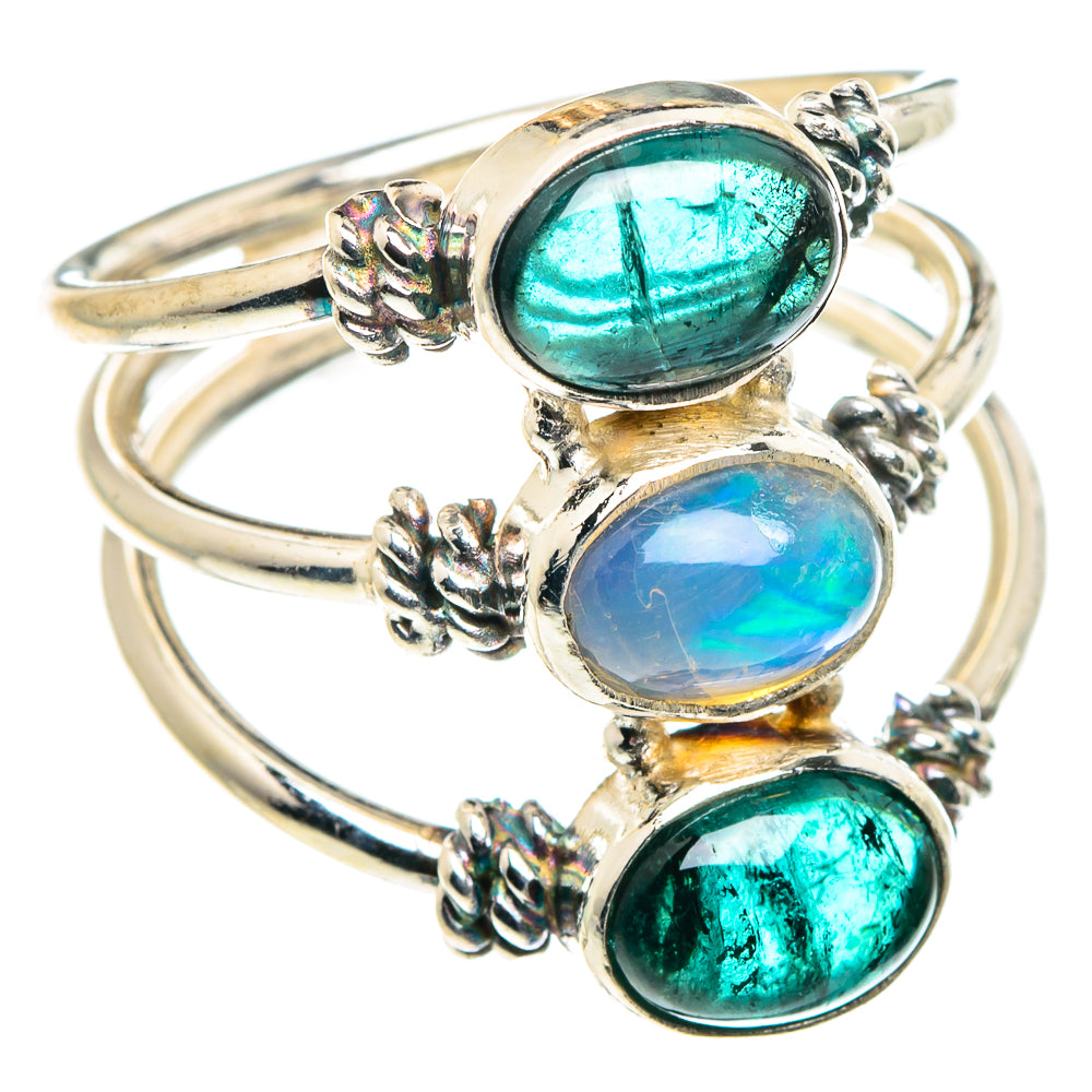 Ethiopian Opal Rings handcrafted by Anasilvercos - RING90228