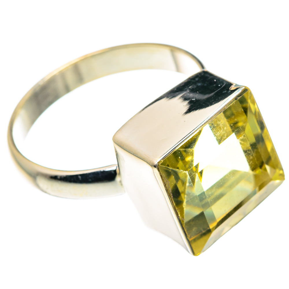 Lemon Quartz Rings handcrafted by Anasilvercos - RING90229