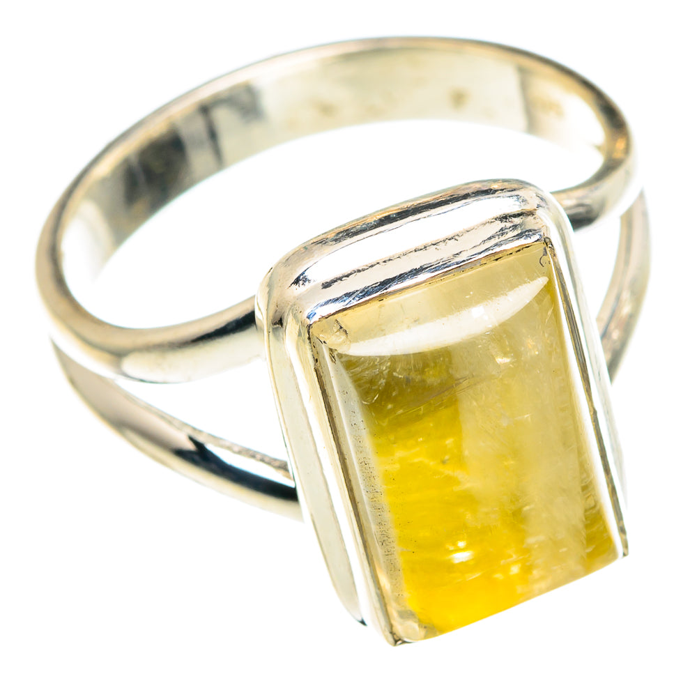 Yellow Moonstone Rings handcrafted by Anasilvercos - RING90230