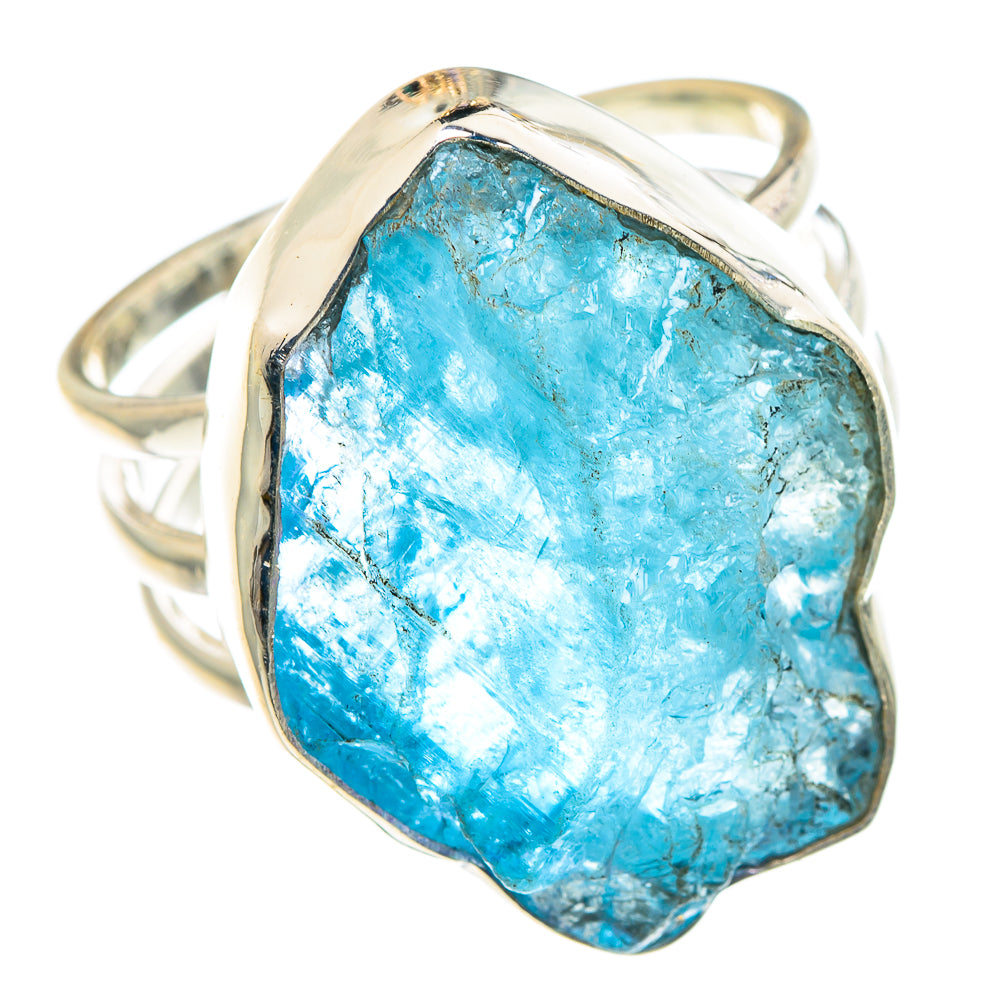 Aquamarine Rings handcrafted by Anasilvercos - RING90240