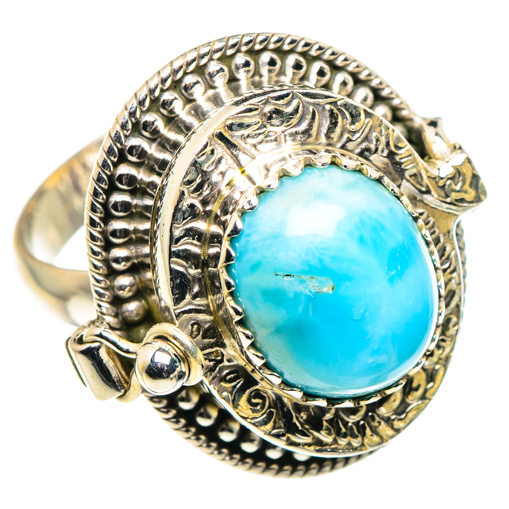 Larimar Rings handcrafted by Anasilvercos - RING90243