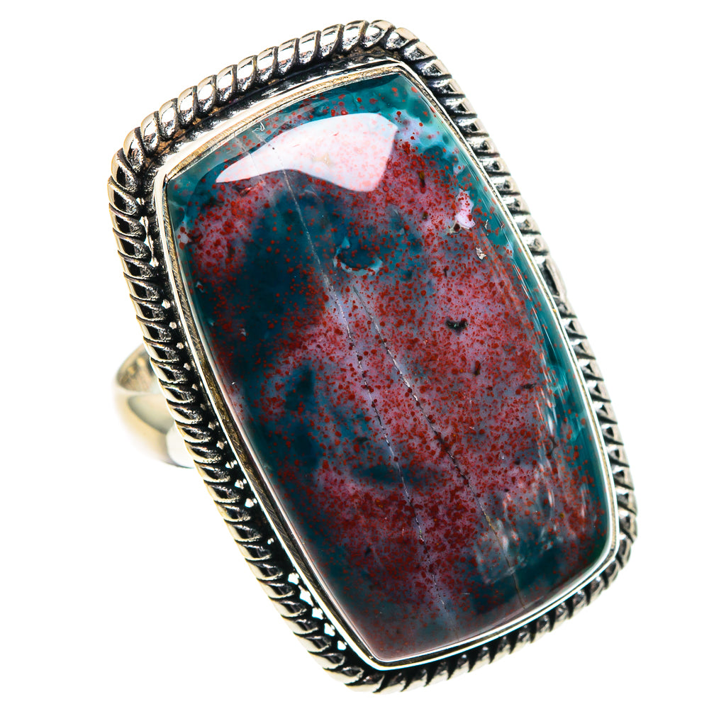 Bloodstone Rings handcrafted by Anasilvercos - RING90246