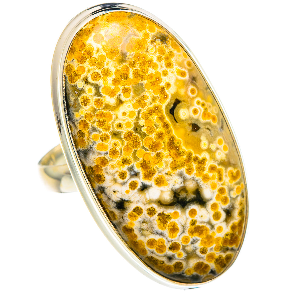 Ocean Jasper Rings handcrafted by Anasilvercos - RING90253