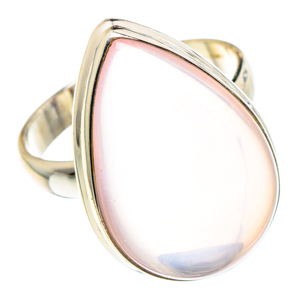 Rose Quartz Rings handcrafted by Anasilvercos - RING90258