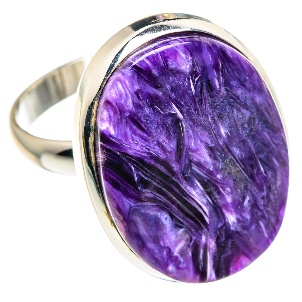 Charoite Rings handcrafted by Anasilvercos - RING90262