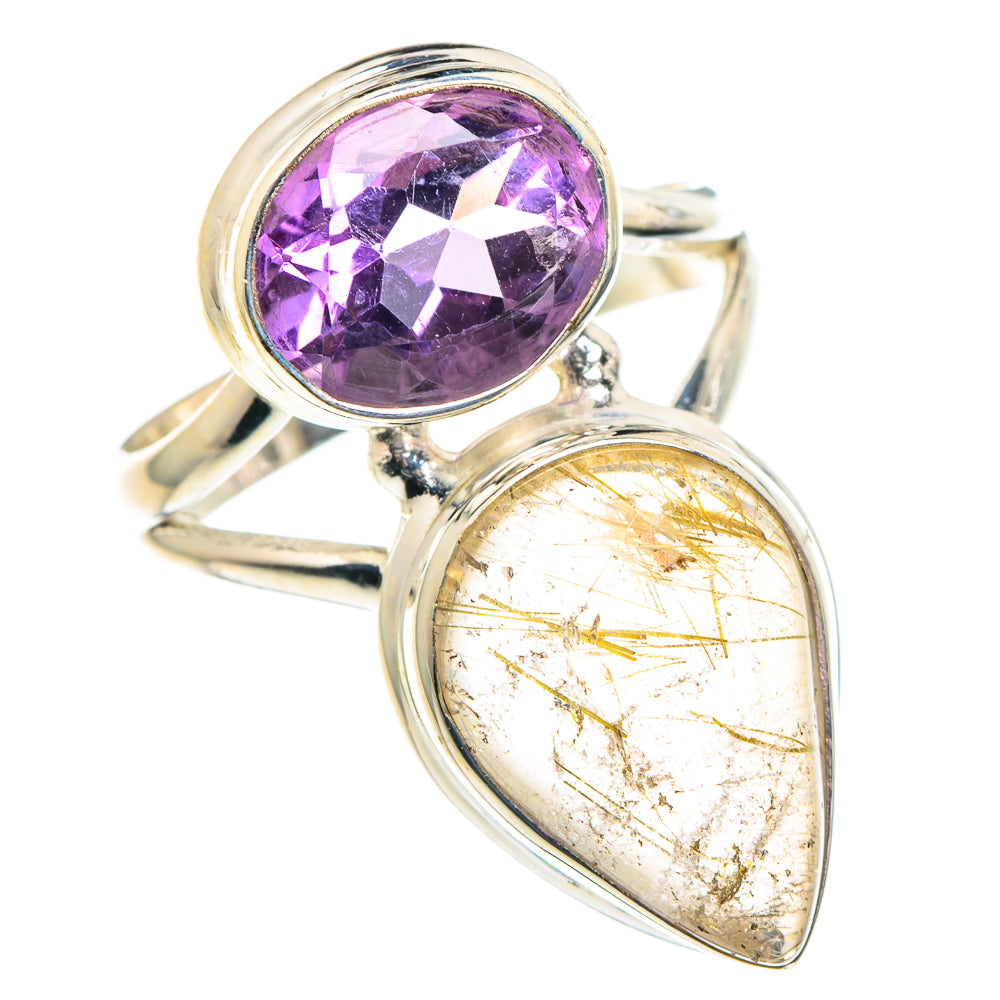 Rutilated Quartz Rings handcrafted by Anasilvercos - RING90273