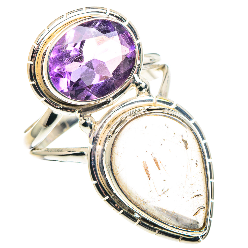 Rutilated Quartz Rings handcrafted by Anasilvercos - RING90277