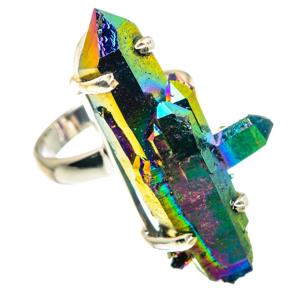 Titanium Sunshine Druzy Rings handcrafted by Anasilvercos - RING90278