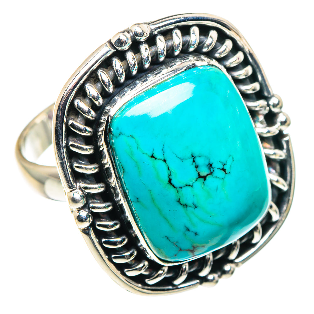Tibetan Turquoise Rings handcrafted by Anasilvercos - RING90284