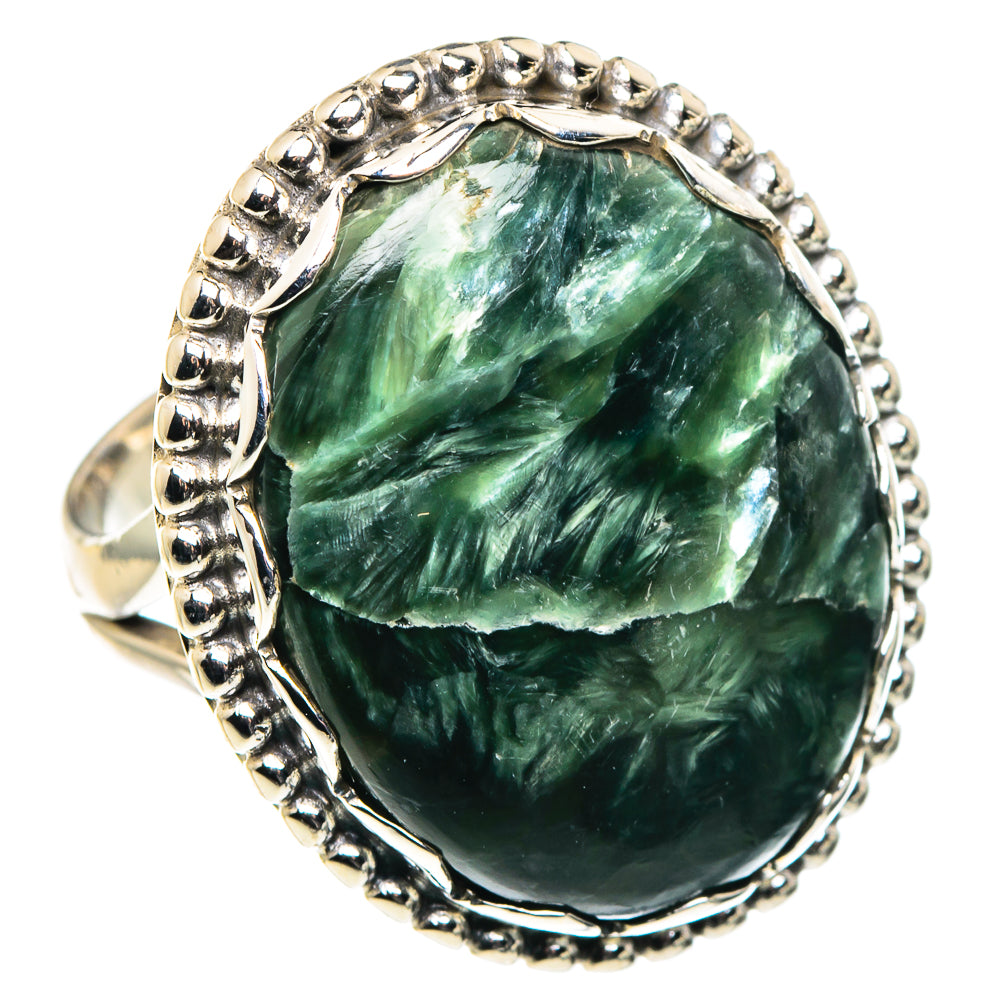 Seraphinite Rings handcrafted by Anasilvercos - RING90287