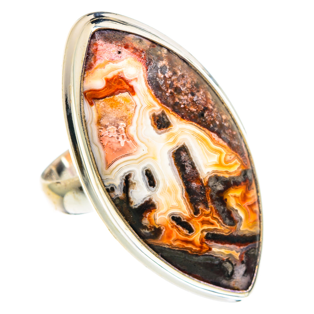 Crazy Lace Agate Rings handcrafted by Anasilvercos - RING90293