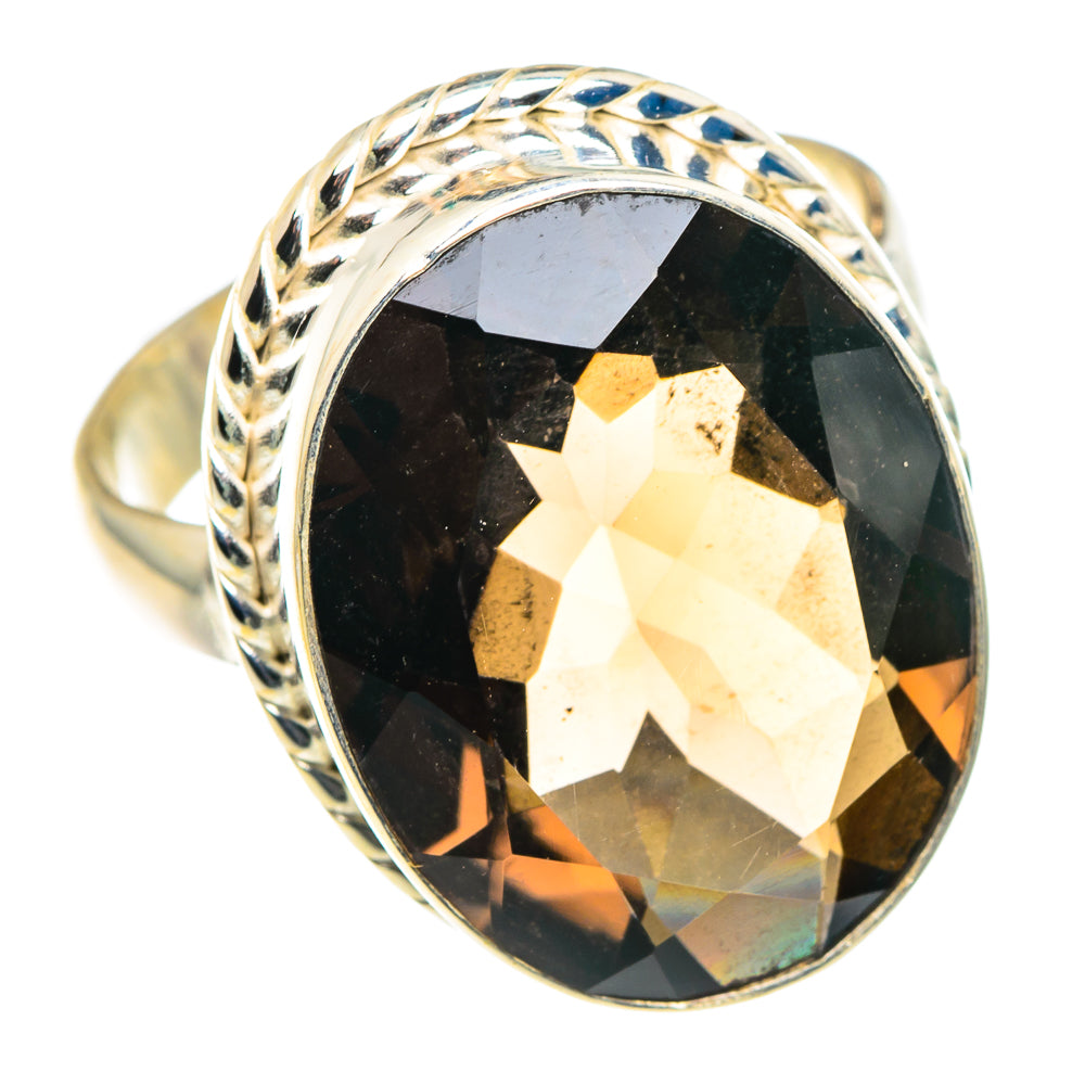 Smoky Quartz Rings handcrafted by Anasilvercos - RING90295