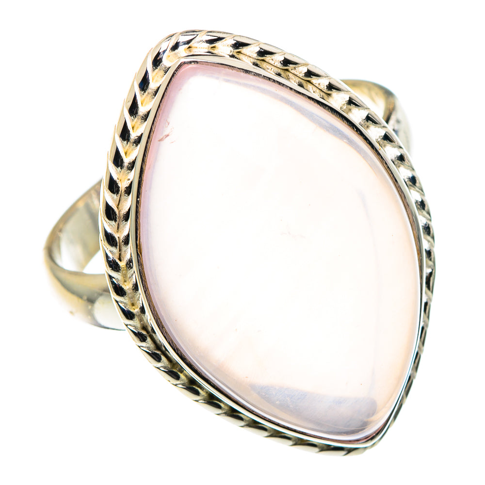 Rose Quartz Rings handcrafted by Anasilvercos - RING90299