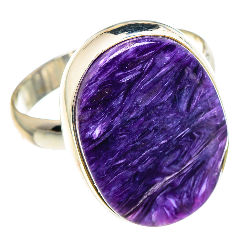 Charoite Rings handcrafted by Anasilvercos - RING90302 - Photo 2