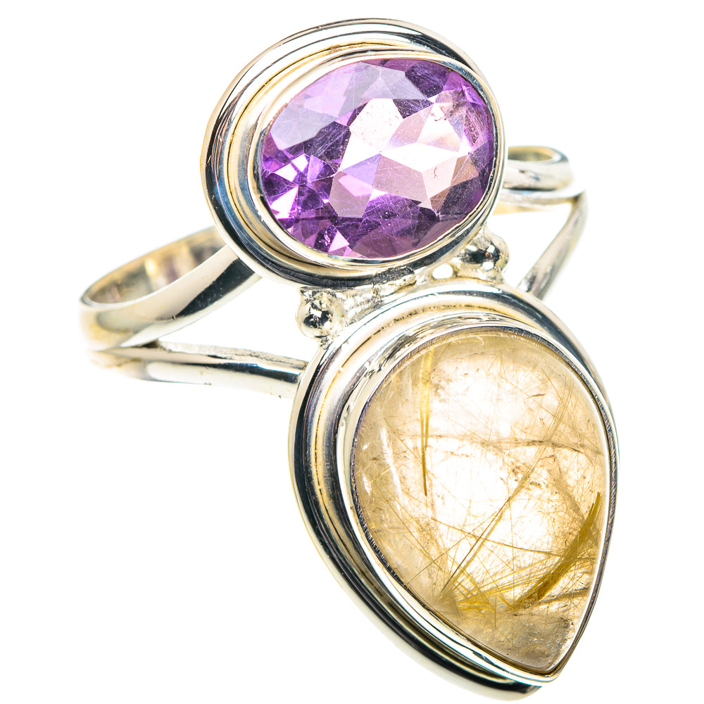 Rutilated Quartz Rings handcrafted by Anasilvercos - RING90313