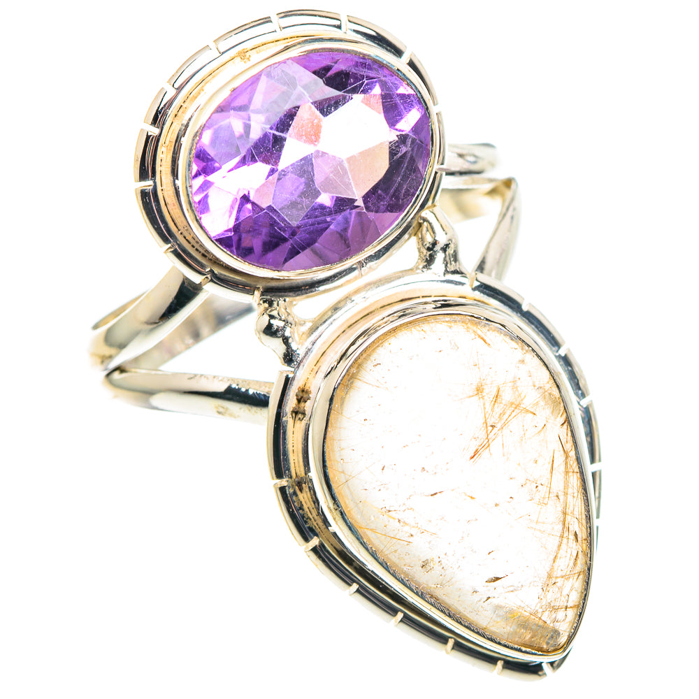 Rutilated Quartz Rings handcrafted by Anasilvercos - RING90314