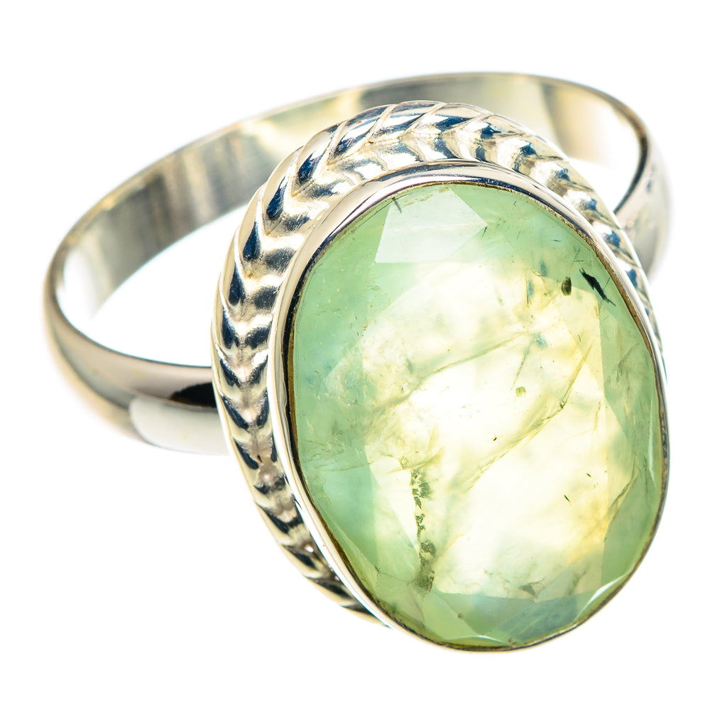 Prehnite Rings handcrafted by Anasilvercos - RING90323