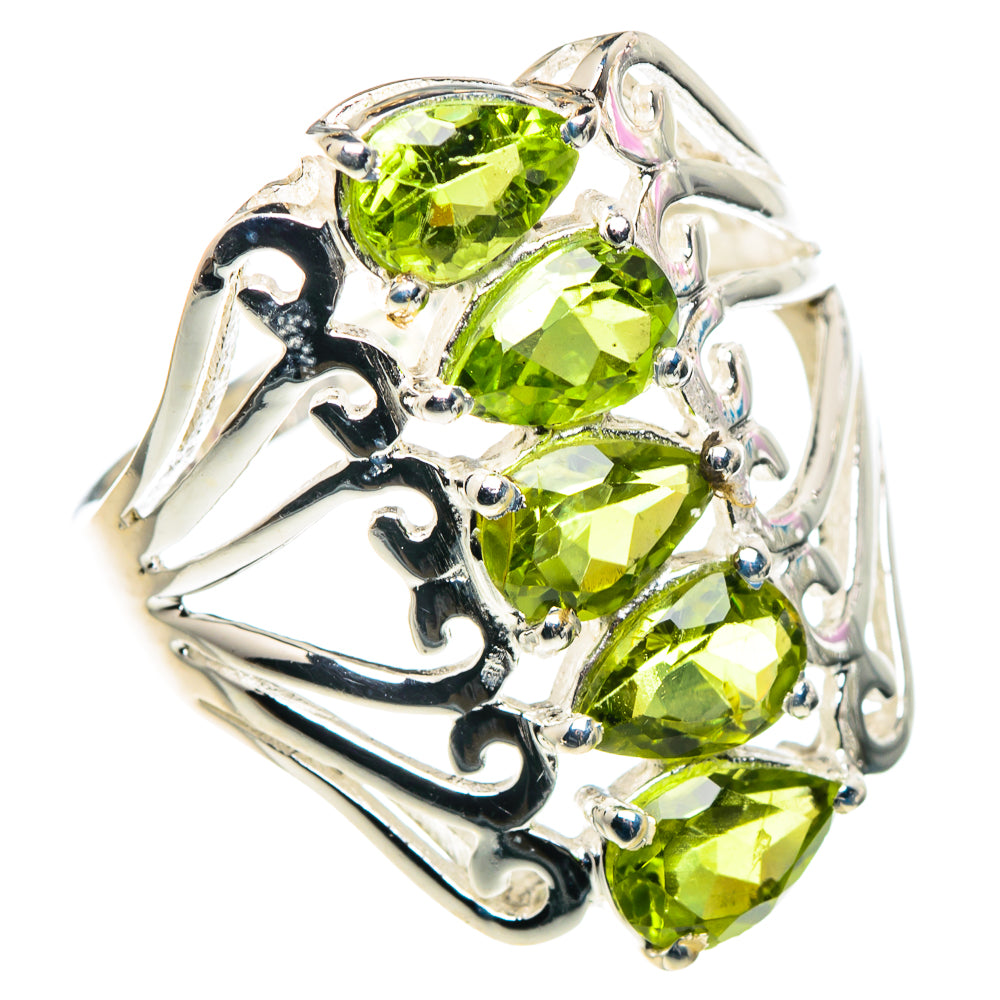 Peridot Rings handcrafted by Anasilvercos - RING90325