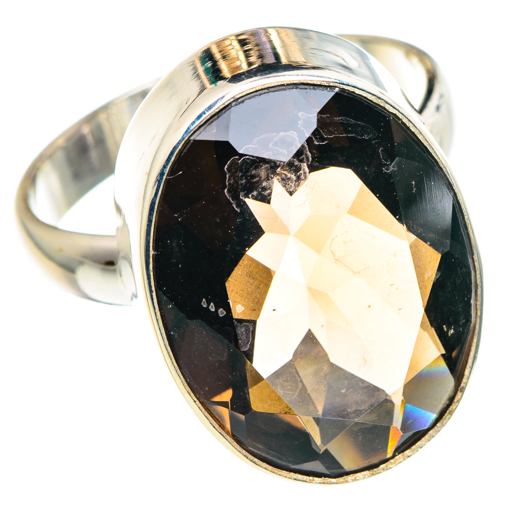 Smoky Quartz Rings handcrafted by Anasilvercos - RING90327