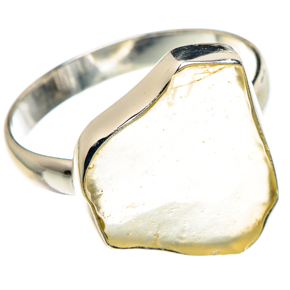 Libyan Desert Glass Rings handcrafted by Anasilvercos - RING90329 - Photo 2