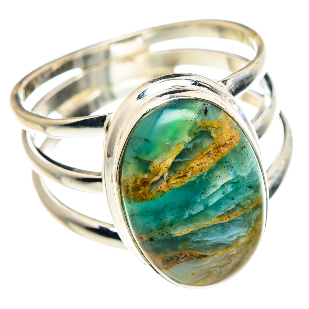 Peruvian Opal Rings handcrafted by Anasilvercos - RING90352