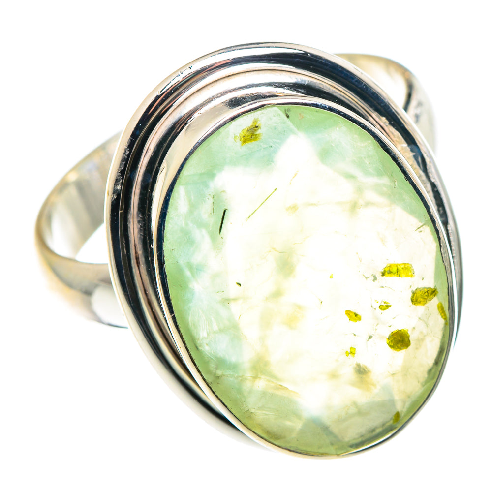 Prehnite Rings handcrafted by Anasilvercos - RING90356