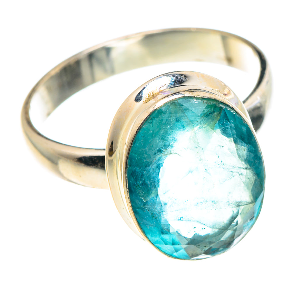 Blue Fluorite Rings handcrafted by Anasilvercos - RING90357