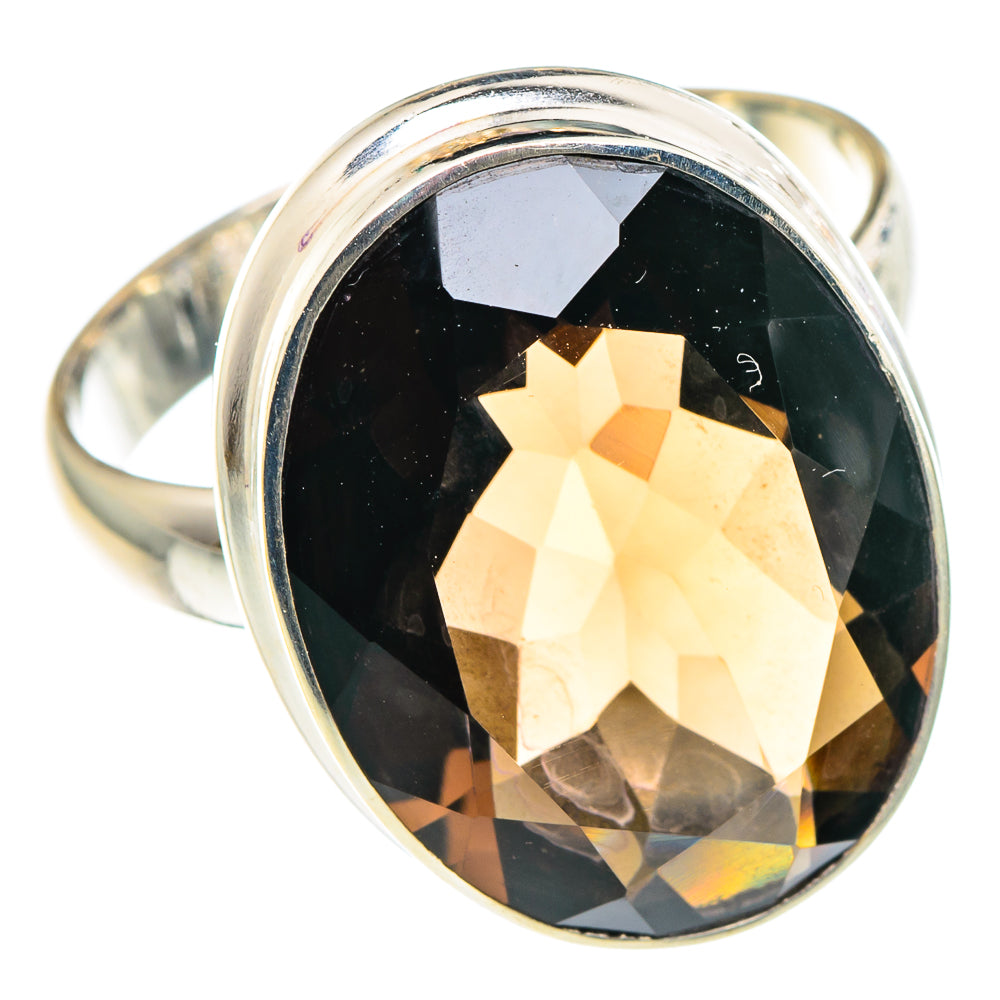 Smoky Quartz Rings handcrafted by Anasilvercos - RING90358