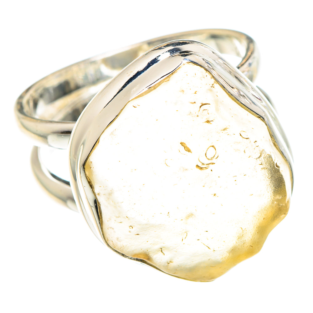 Libyan Desert Glass Rings handcrafted by Anasilvercos - RING90359