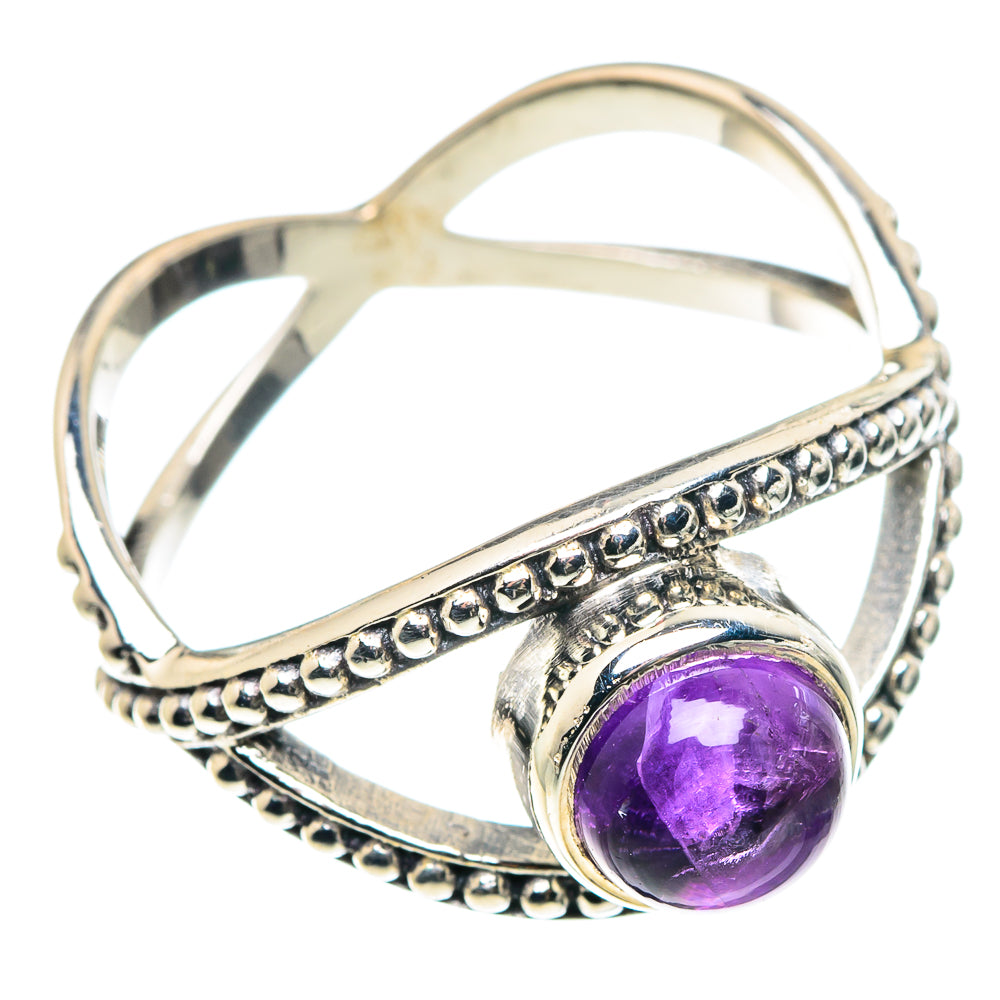 Amethyst Rings handcrafted by Anasilvercos - RING90366